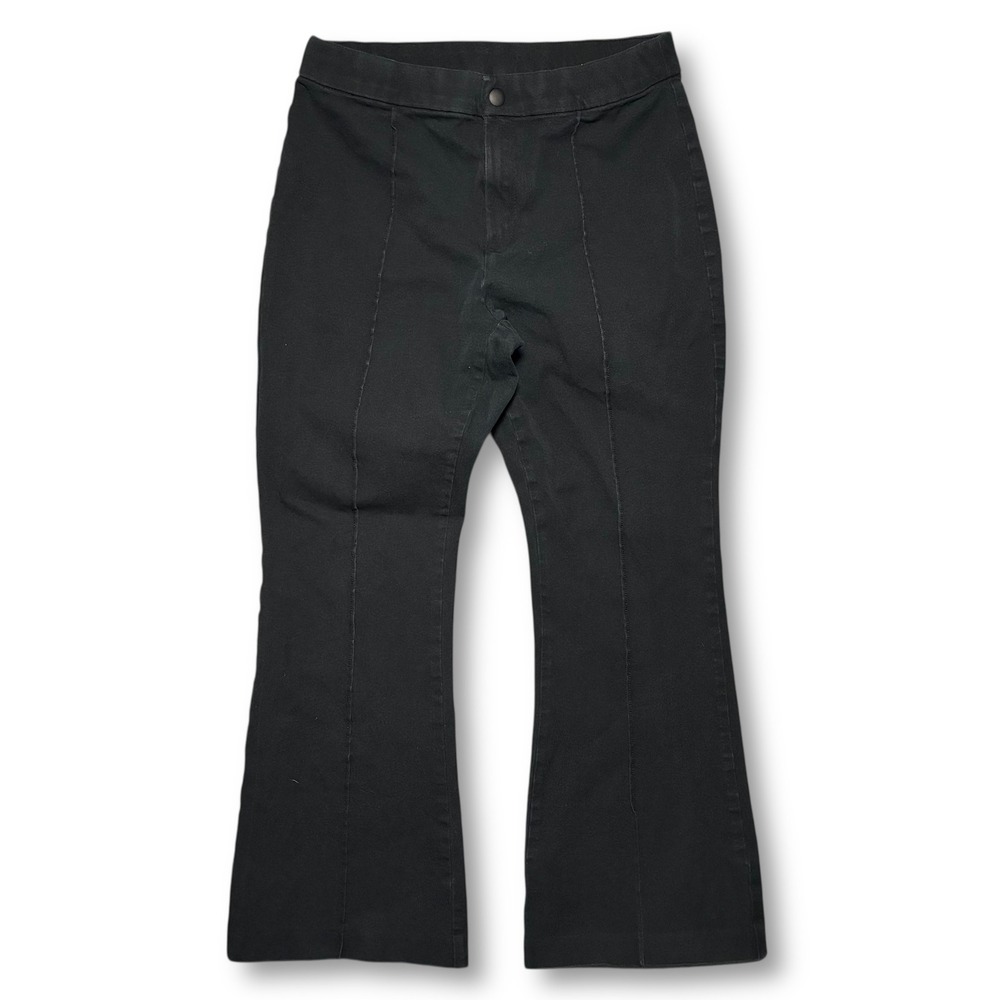 GAP Stretch Cotton Flare Leg Pants Leg Seam‎ Women's 12P Petite Black